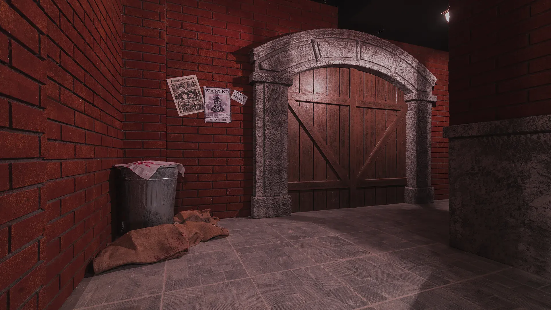 Decorado del escape room Jack The Ripper