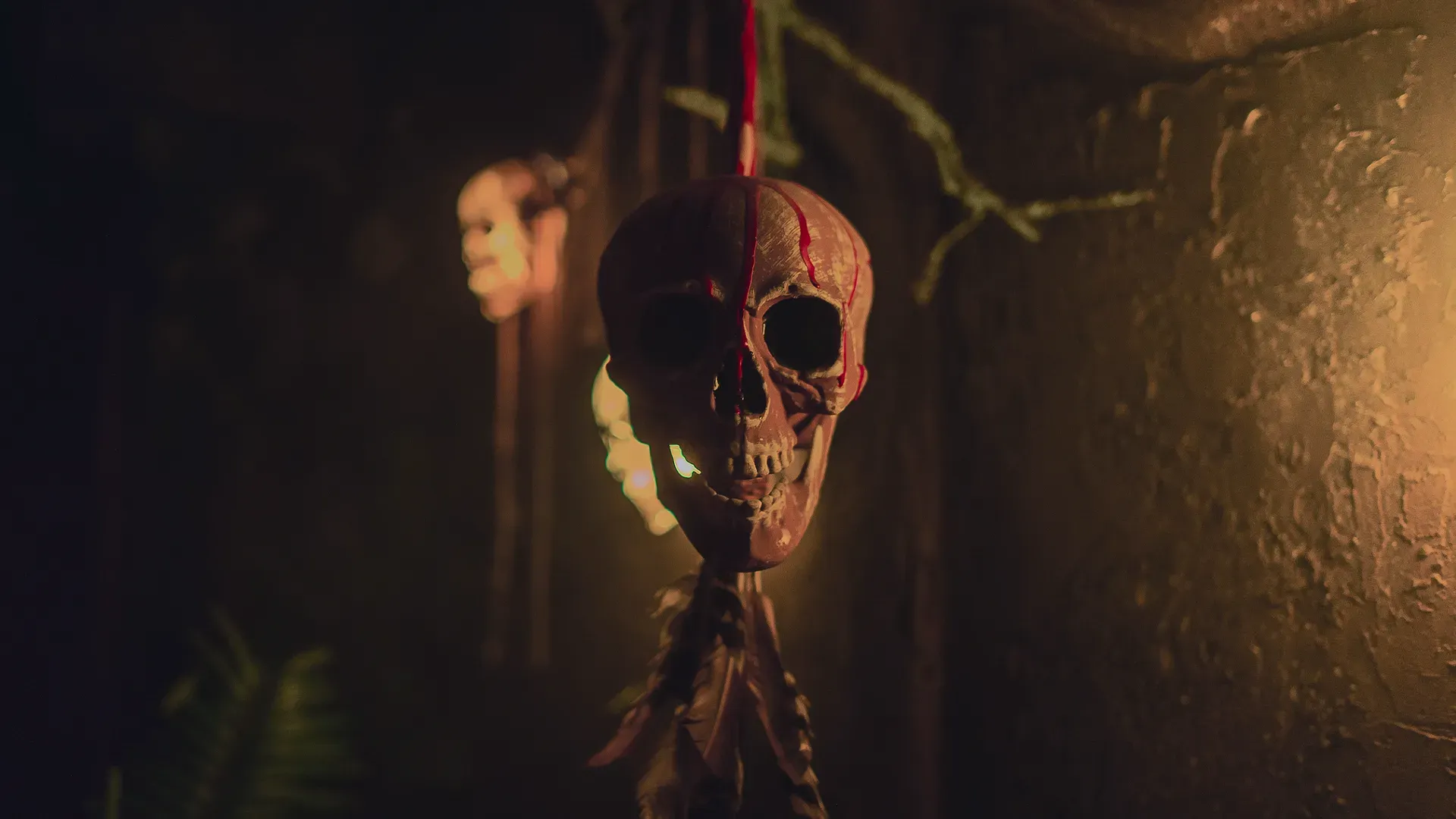 Decorado del escape room Temple Of The Skull