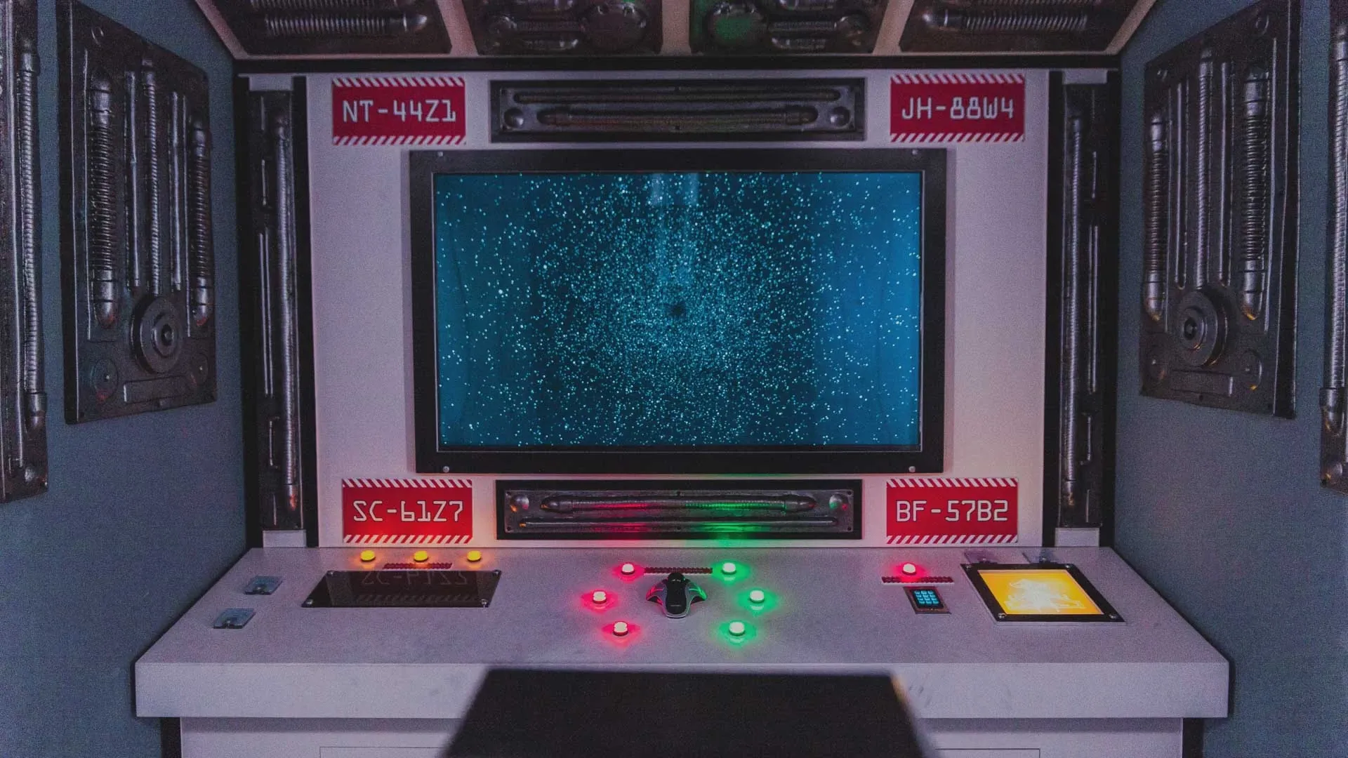 Decorado del escape room Space Wars