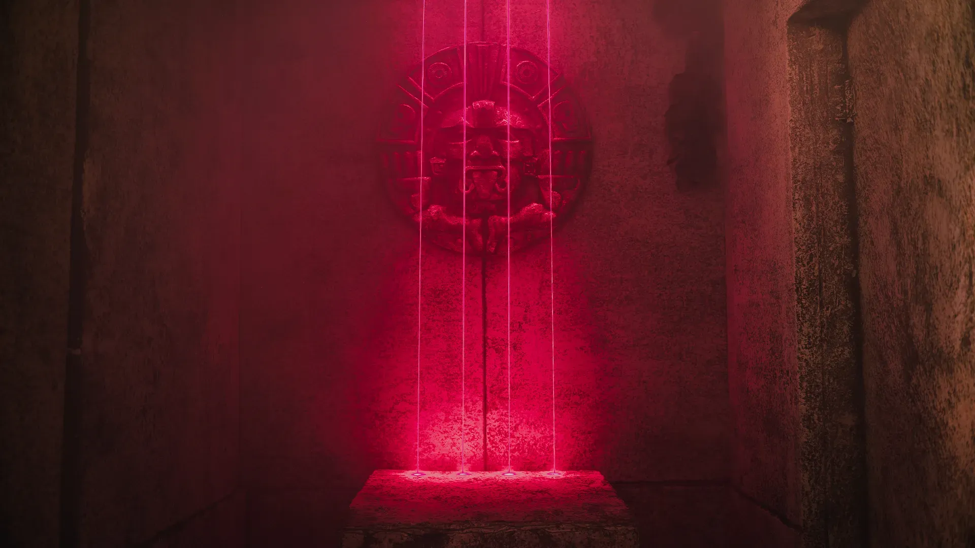 Decorado del escape room Temple Of The Skull
