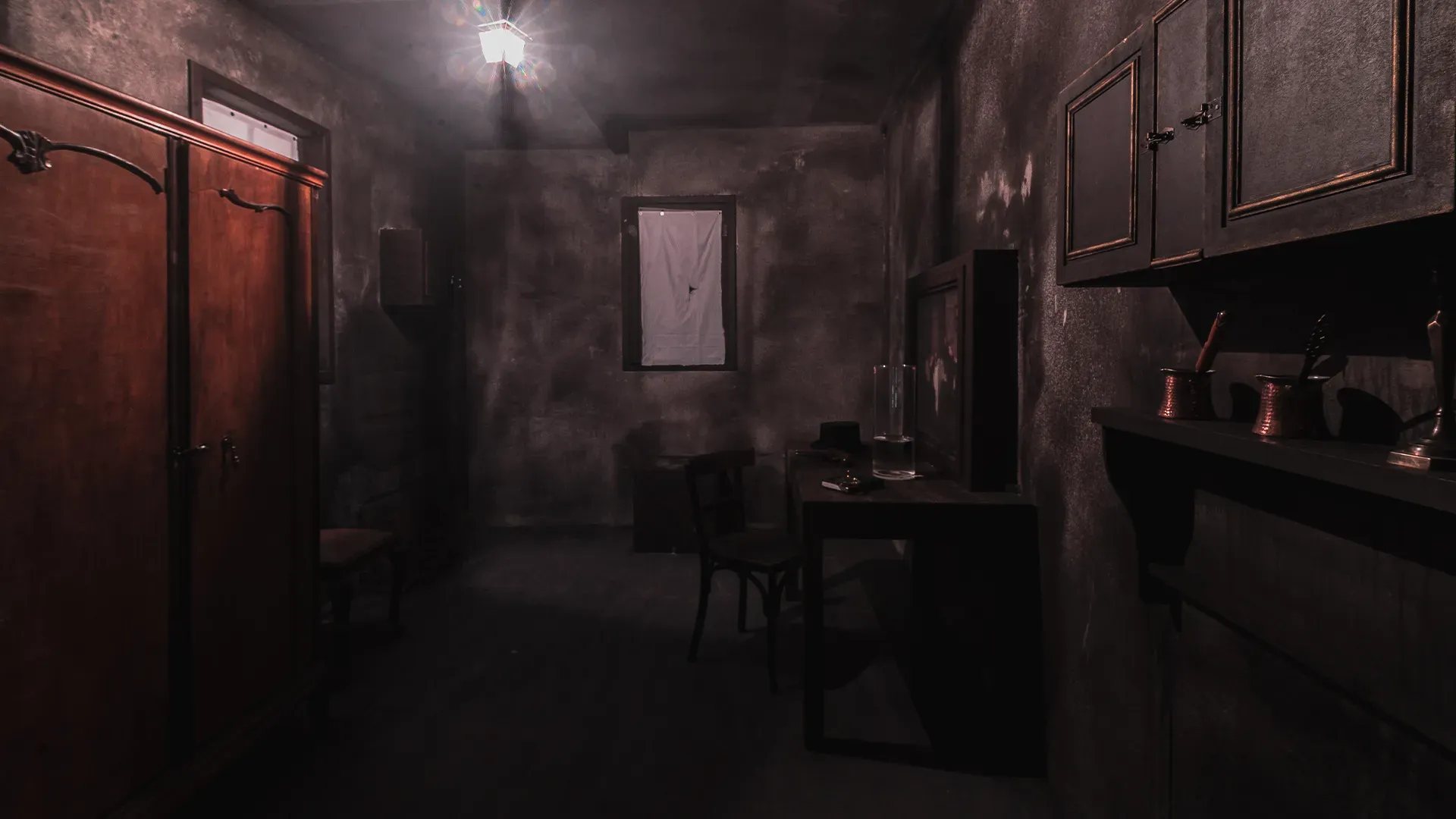 Decorado del escape room Jack The Ripper