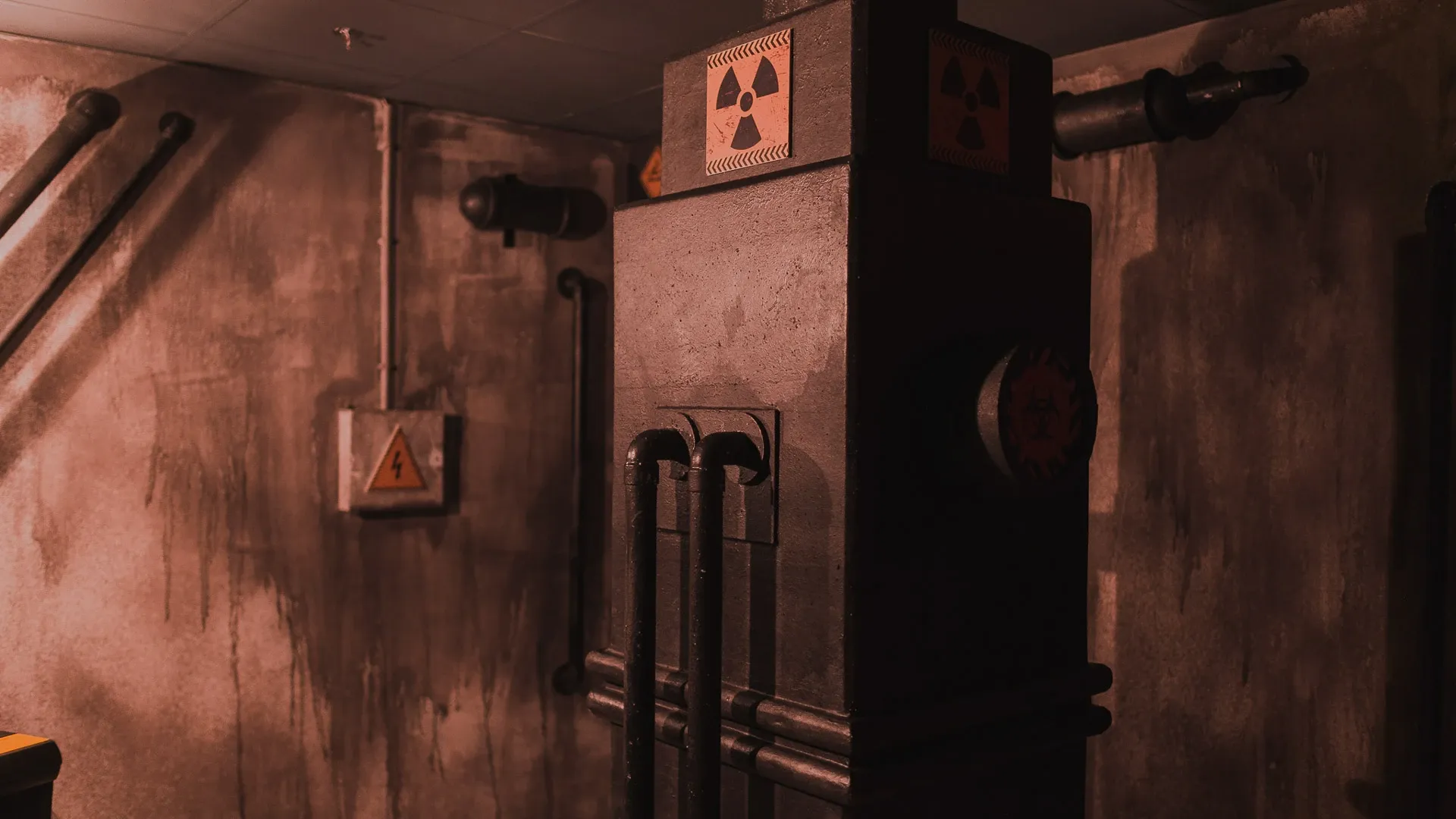 Decorado del escape room Chernobyl