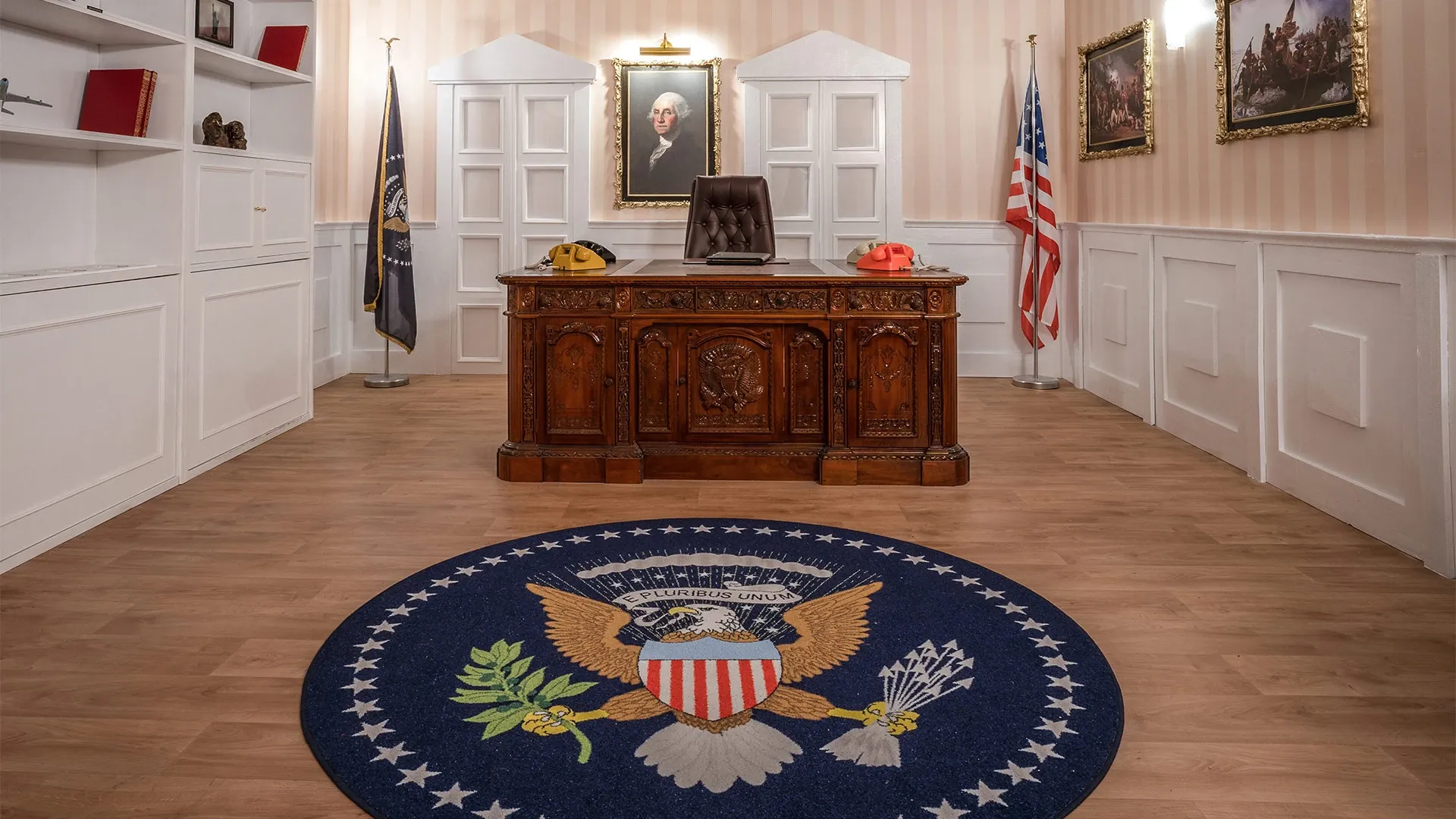 Decorado del escape room White House